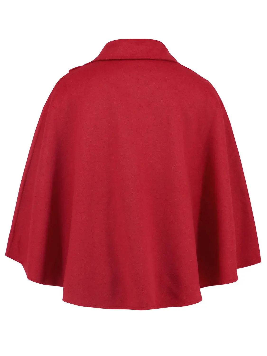 Collared Neck Cropped Cape - Velveta Studio