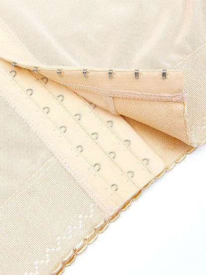 Full Size Lace Detail Hook-and-Eye Shaping Shorts - Velveta Studio