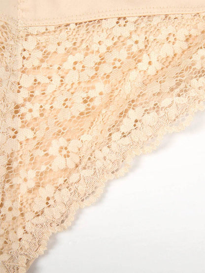 Full Size Lace Detail Shaping Shorts - Velveta Studio