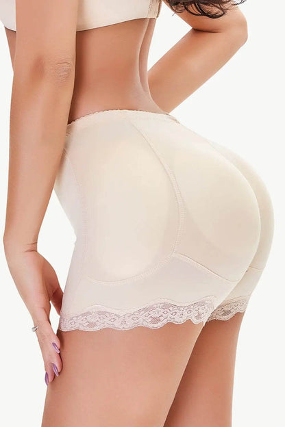 Full Size Lace Trim Shaping Shorts - Velveta Studio