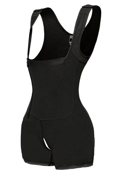 Full Size Side Zip Up Wide Strap Shapewear - Velveta Studio
