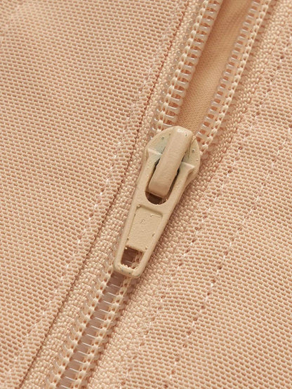 Full Size Side Zip Up Wide Strap Shapewear - Velveta Studio