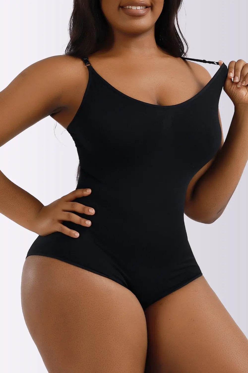 Full Size Spaghetti Strap Shaping Bodysuit - Velveta Studio