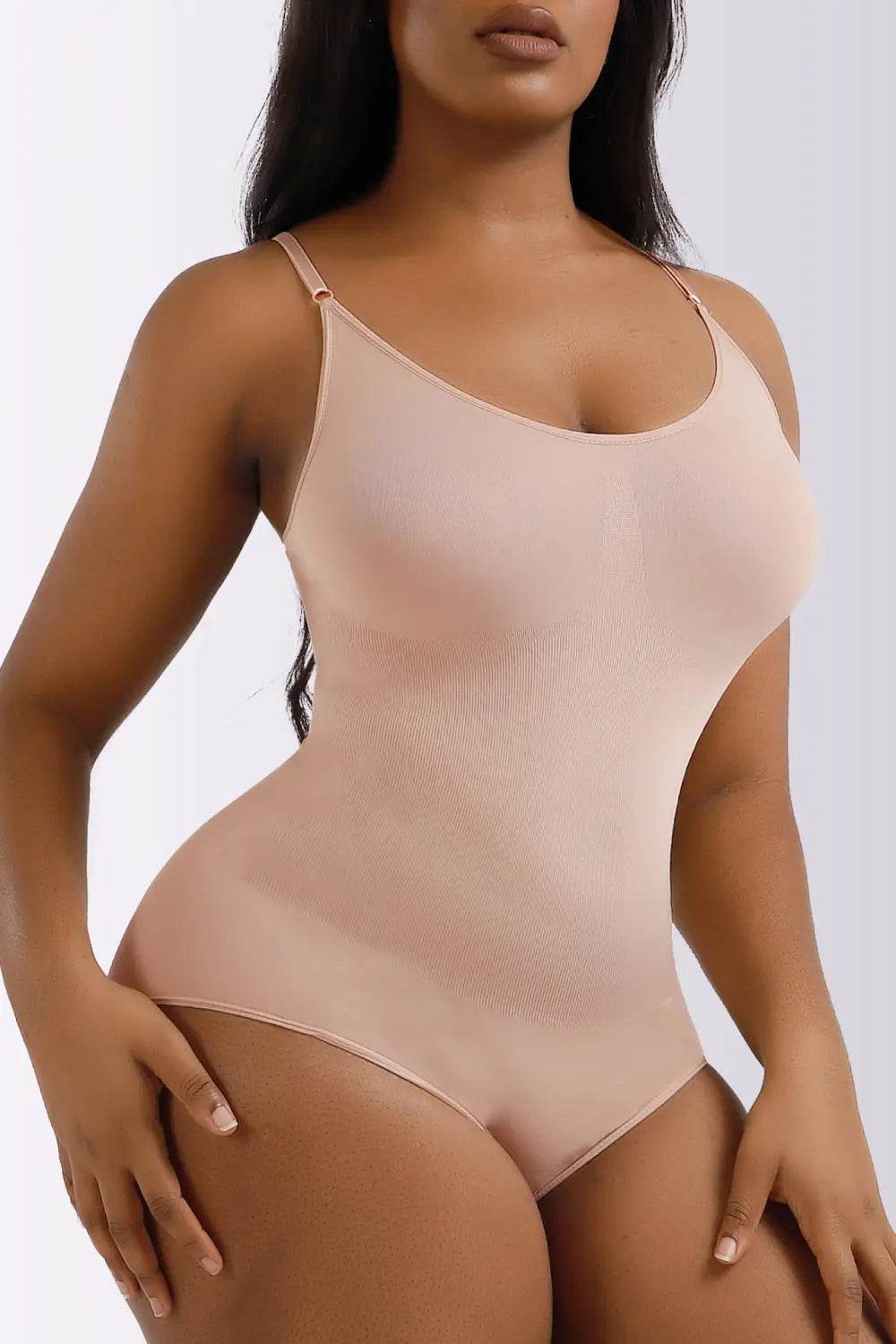 Full Size Spaghetti Strap Shaping Bodysuit - Velveta Studio