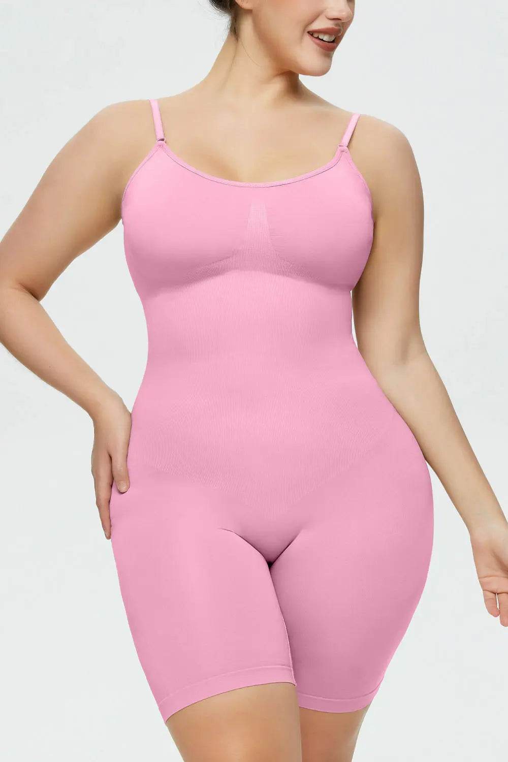Full Size Spaghetti Strap Shaping Romper - Velveta Studio