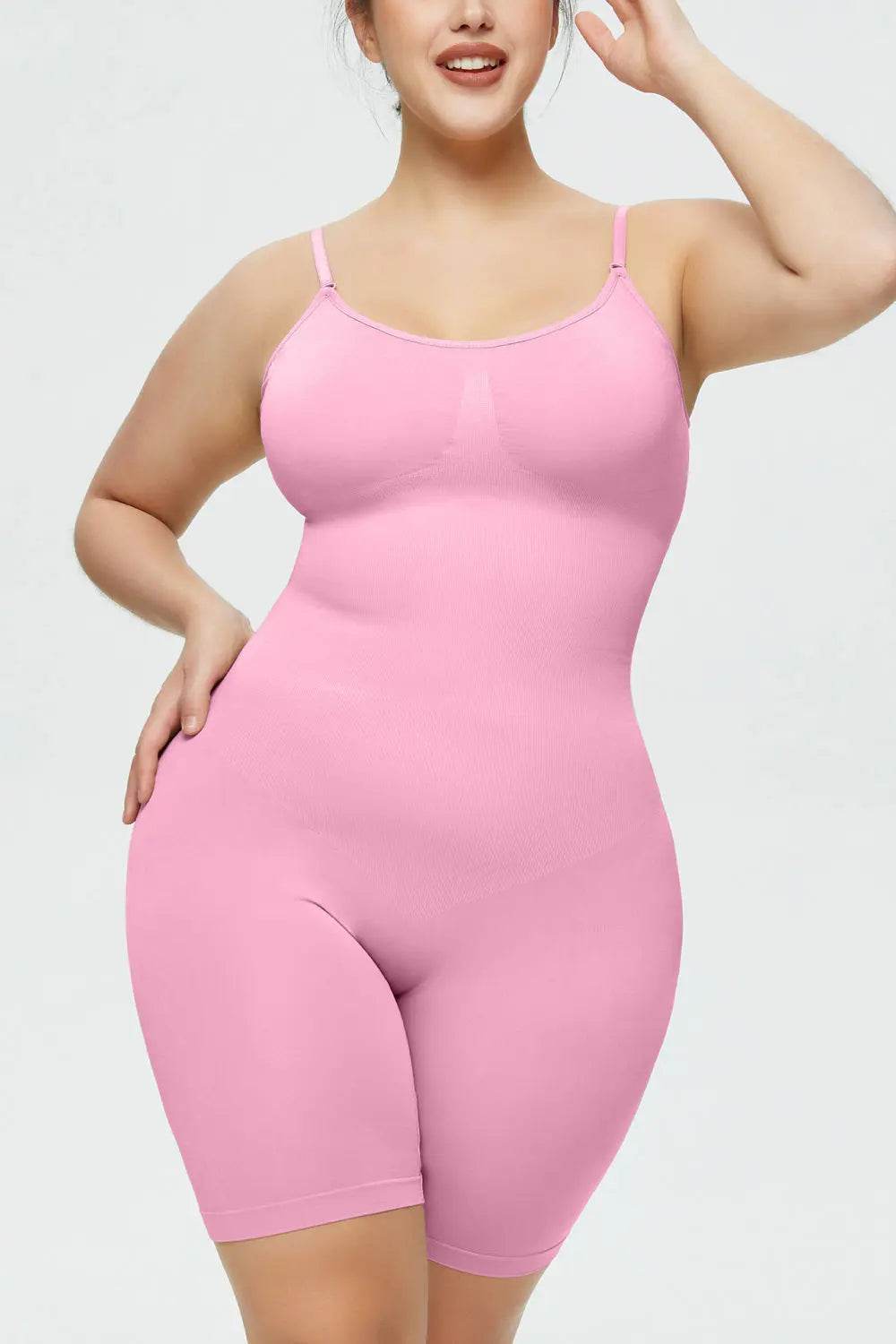 Full Size Spaghetti Strap Shaping Romper - Velveta Studio