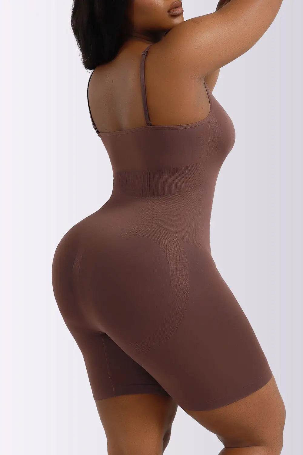 Full Size Spaghetti Strap Shaping Romper - Velveta Studio