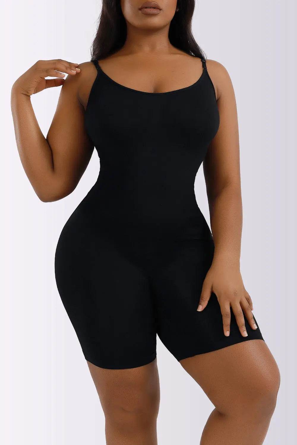 Full Size Spaghetti Strap Shaping Romper - Velveta Studio