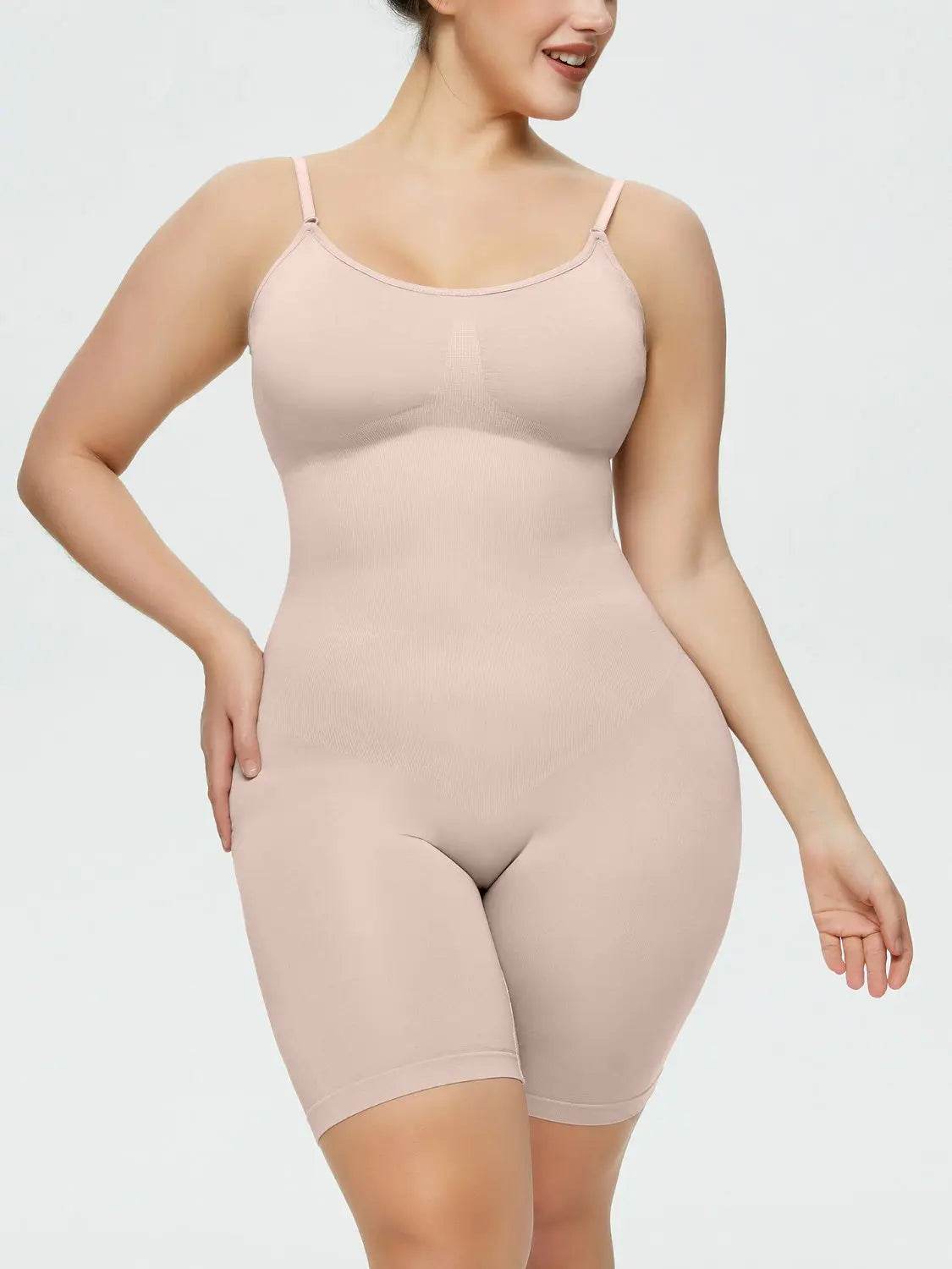 Full Size Spaghetti Strap Shaping Romper - Velveta Studio