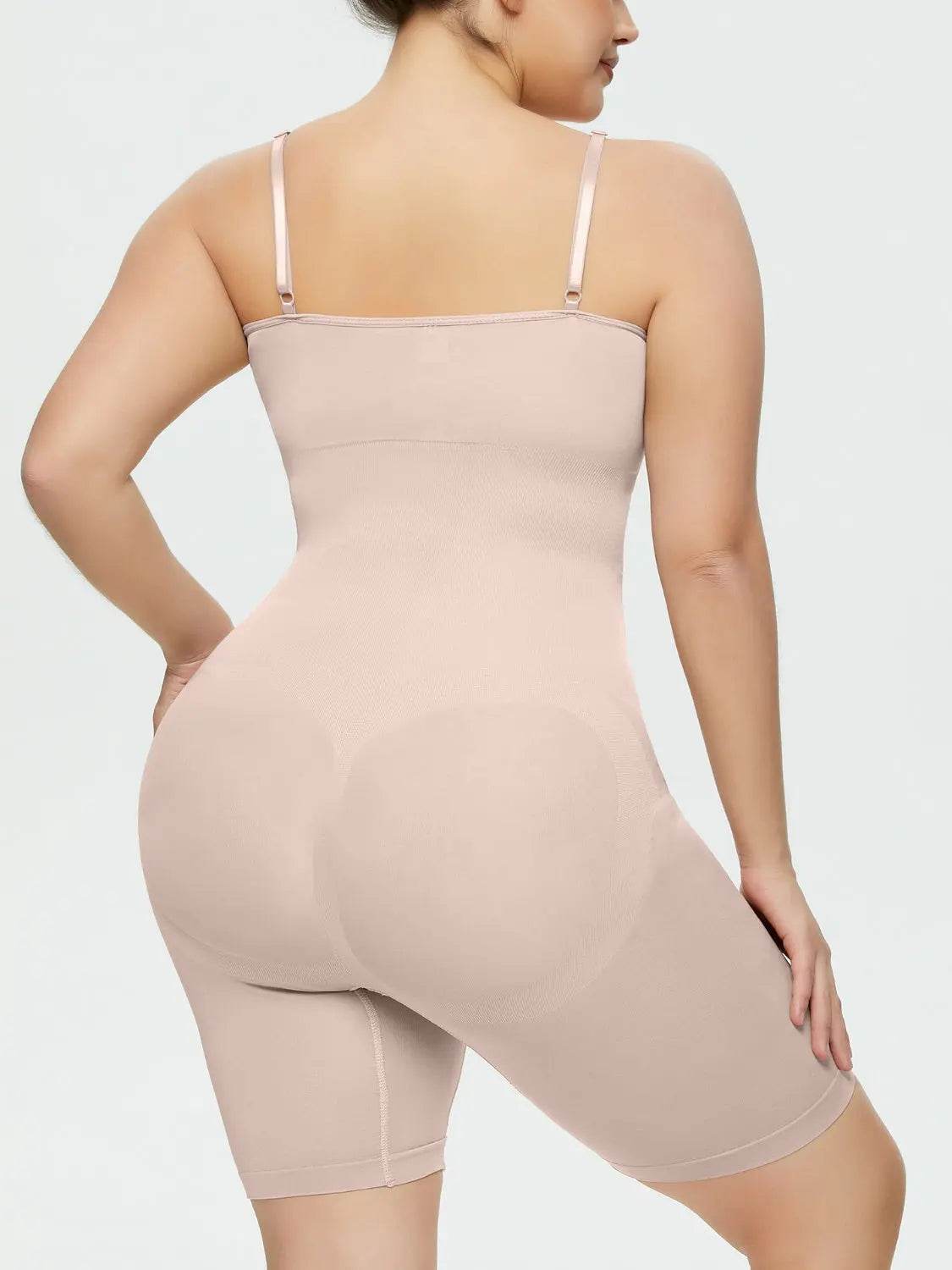 Full Size Spaghetti Strap Shaping Romper - Velveta Studio