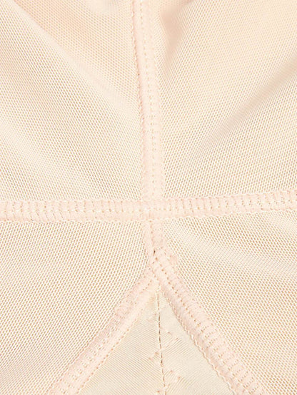 Full Size Zip Up Lace Detail Long Sleeve Shapewear - Velveta Studio