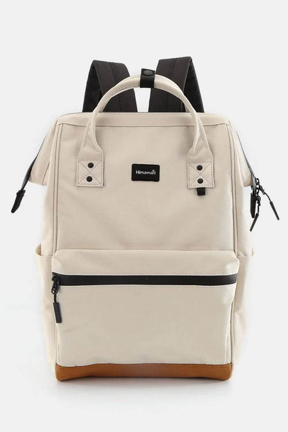 Himawari Waterproof Canvas Travel Backpack Bag with USB Port - Velveta Studio