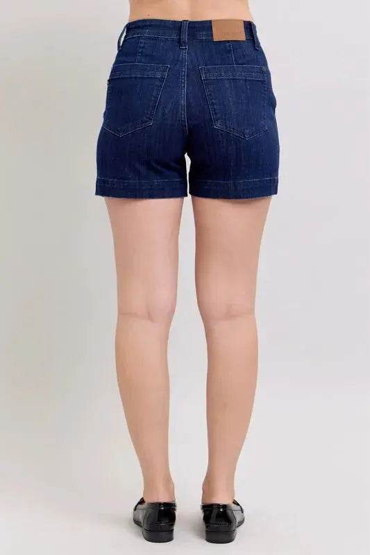 High Waist Denim Shorts - Velveta Studio