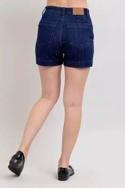 High Waist Denim Shorts - Velveta Studio