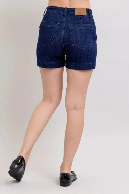High Waist Denim Shorts - Velveta Studio