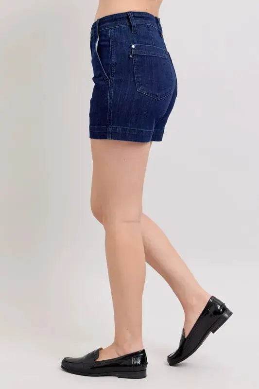 High Waist Denim Shorts - Velveta Studio