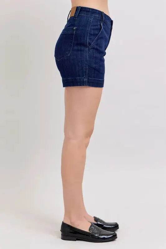 High Waist Denim Shorts - Velveta Studio