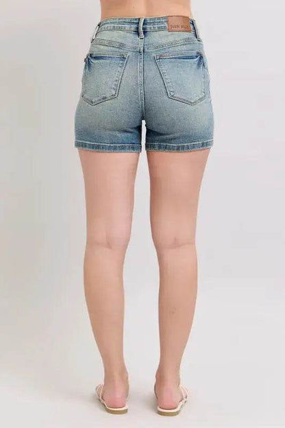 V-Front Vintage Wash Shorts - Velveta Studio