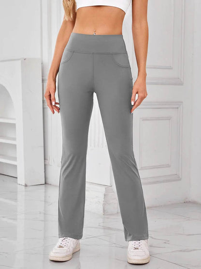 Lovelet High Waist Active Pants with Pockets - Velveta Studio