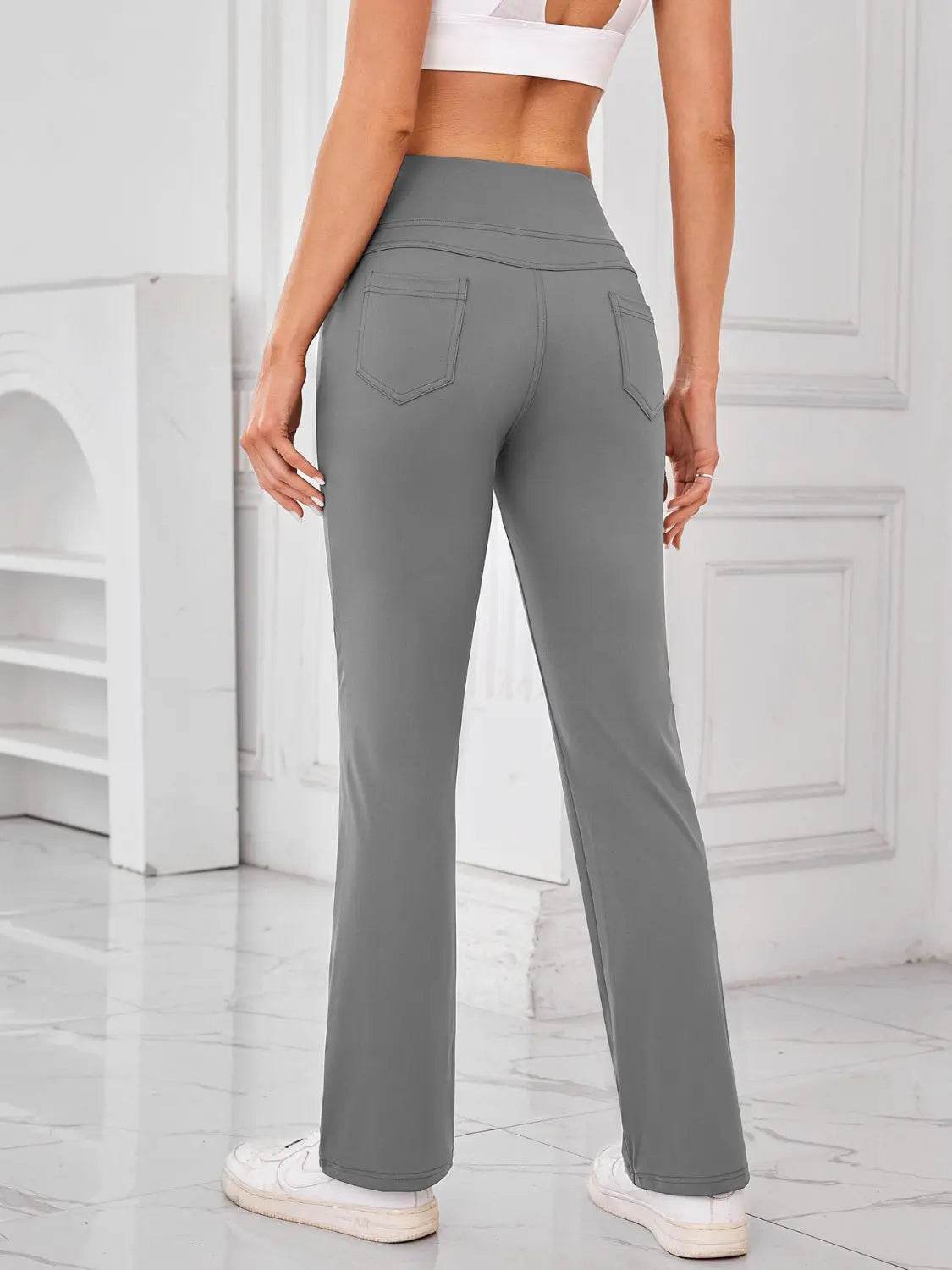 Lovelet High Waist Active Pants with Pockets - Velveta Studio