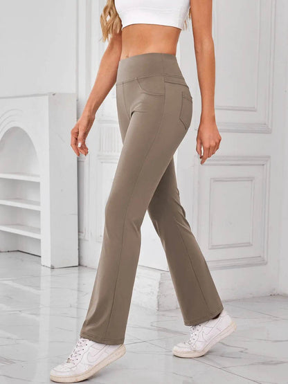 Lovelet High Waist Active Pants with Pockets - Velveta Studio