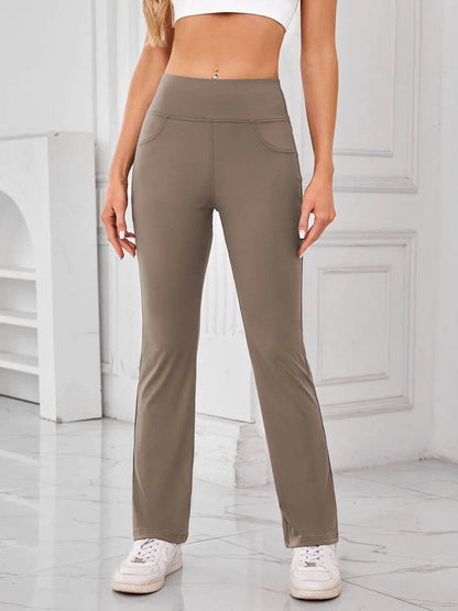 Lovelet High Waist Active Pants with Pockets - Velveta Studio
