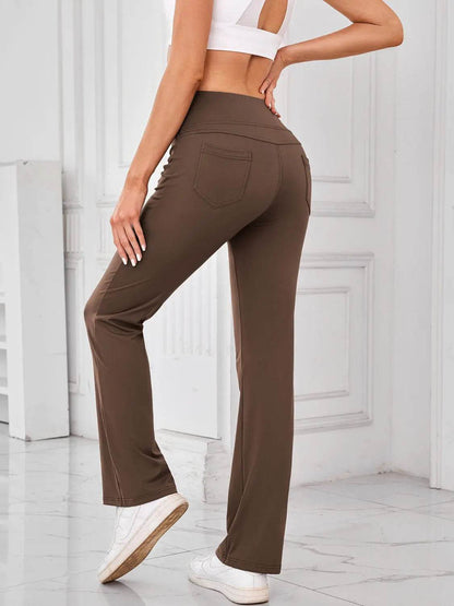 Lovelet High Waist Active Pants with Pockets - Velveta Studio