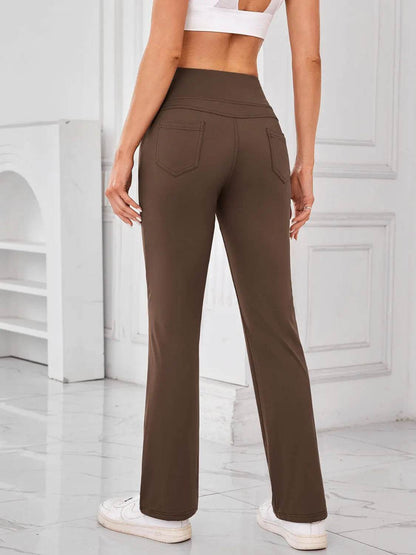 Lovelet High Waist Active Pants with Pockets - Velveta Studio