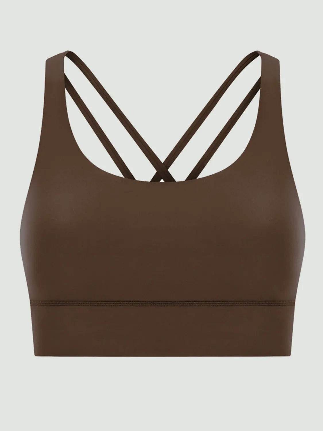 Millennia Crisscross Scoop Neck Active Tank - Velveta Studio