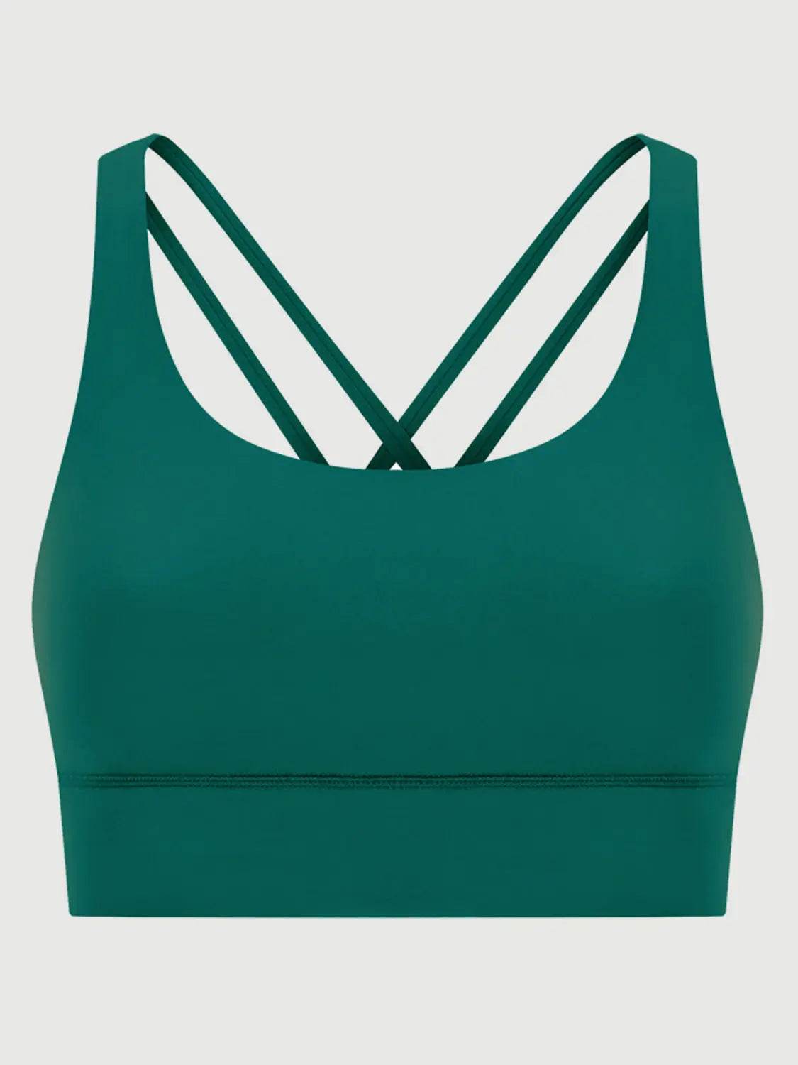 Millennia Crisscross Scoop Neck Active Tank - Velveta Studio