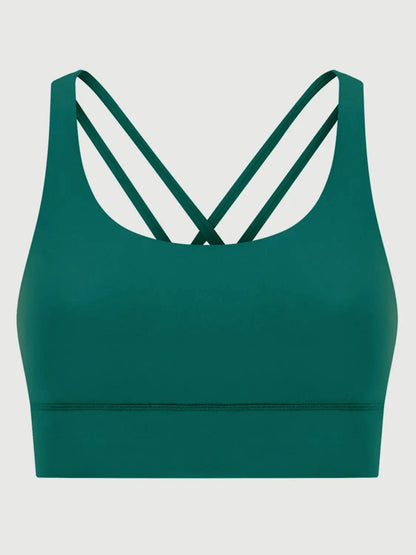 Millennia Crisscross Scoop Neck Active Tank - Velveta Studio