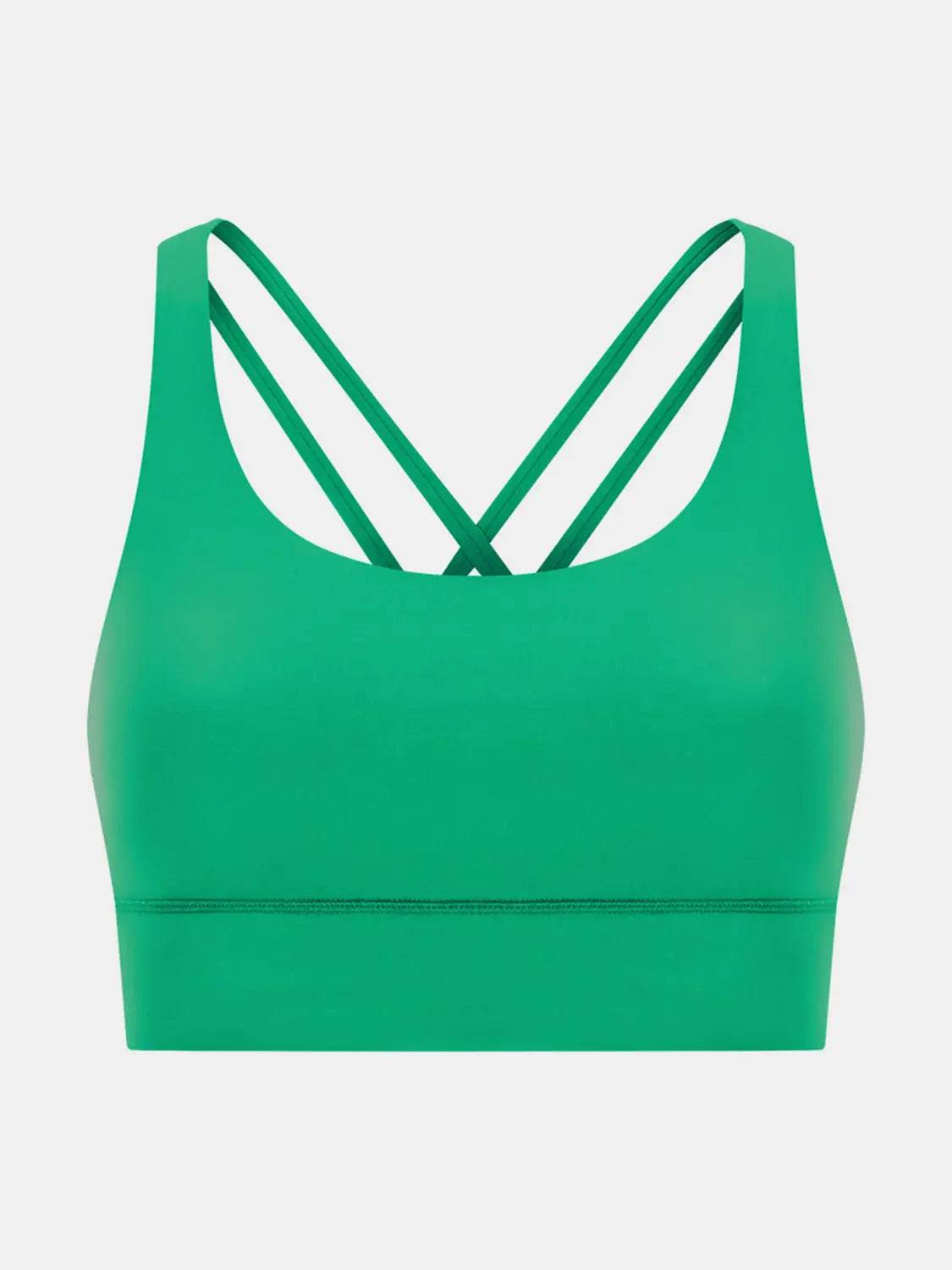 Millennia Crisscross Scoop Neck Active Tank - Velveta Studio