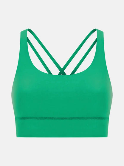 Millennia Crisscross Scoop Neck Active Tank - Velveta Studio