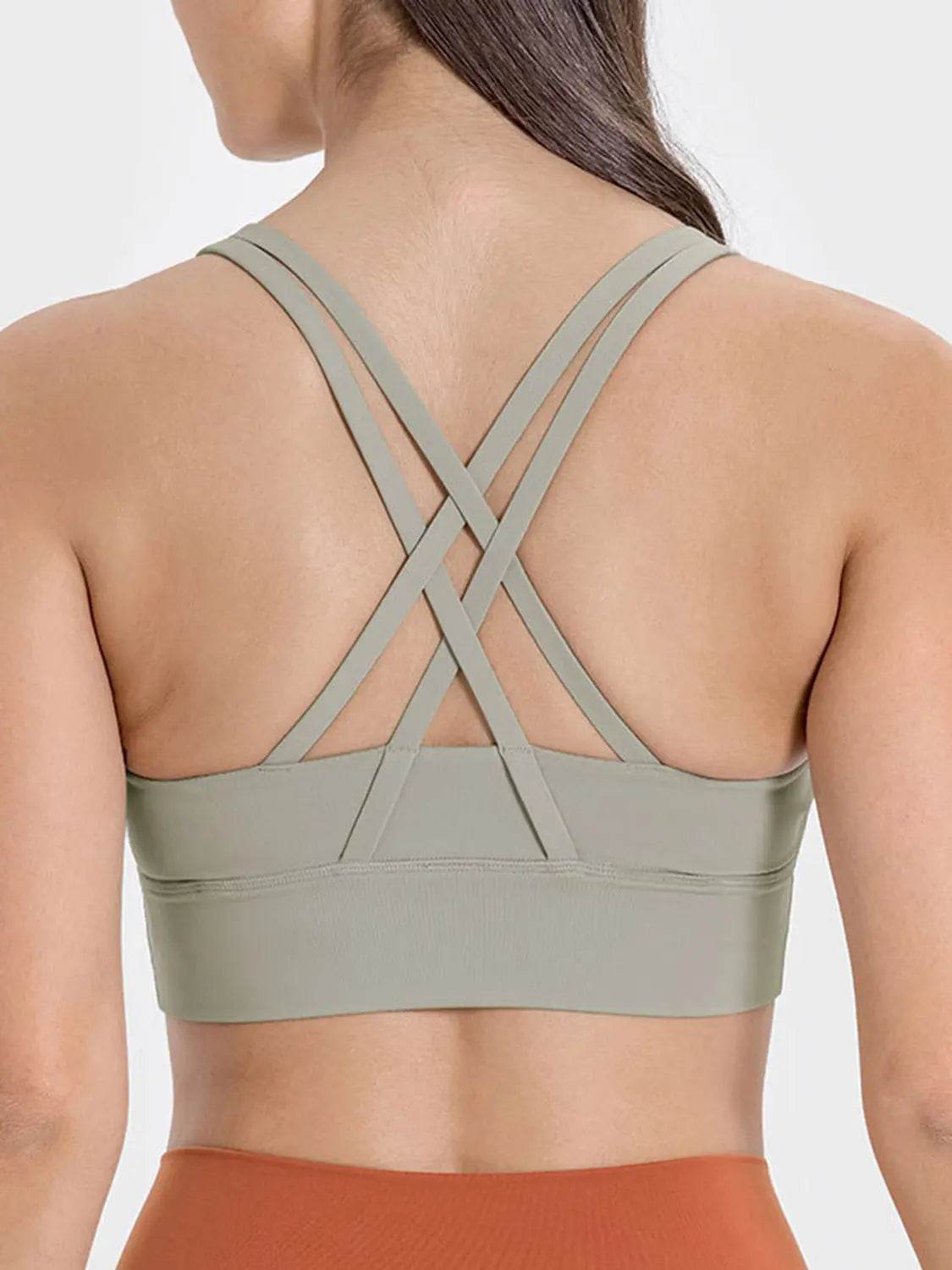 Millennia Crisscross Scoop Neck Active Tank - Velveta Studio