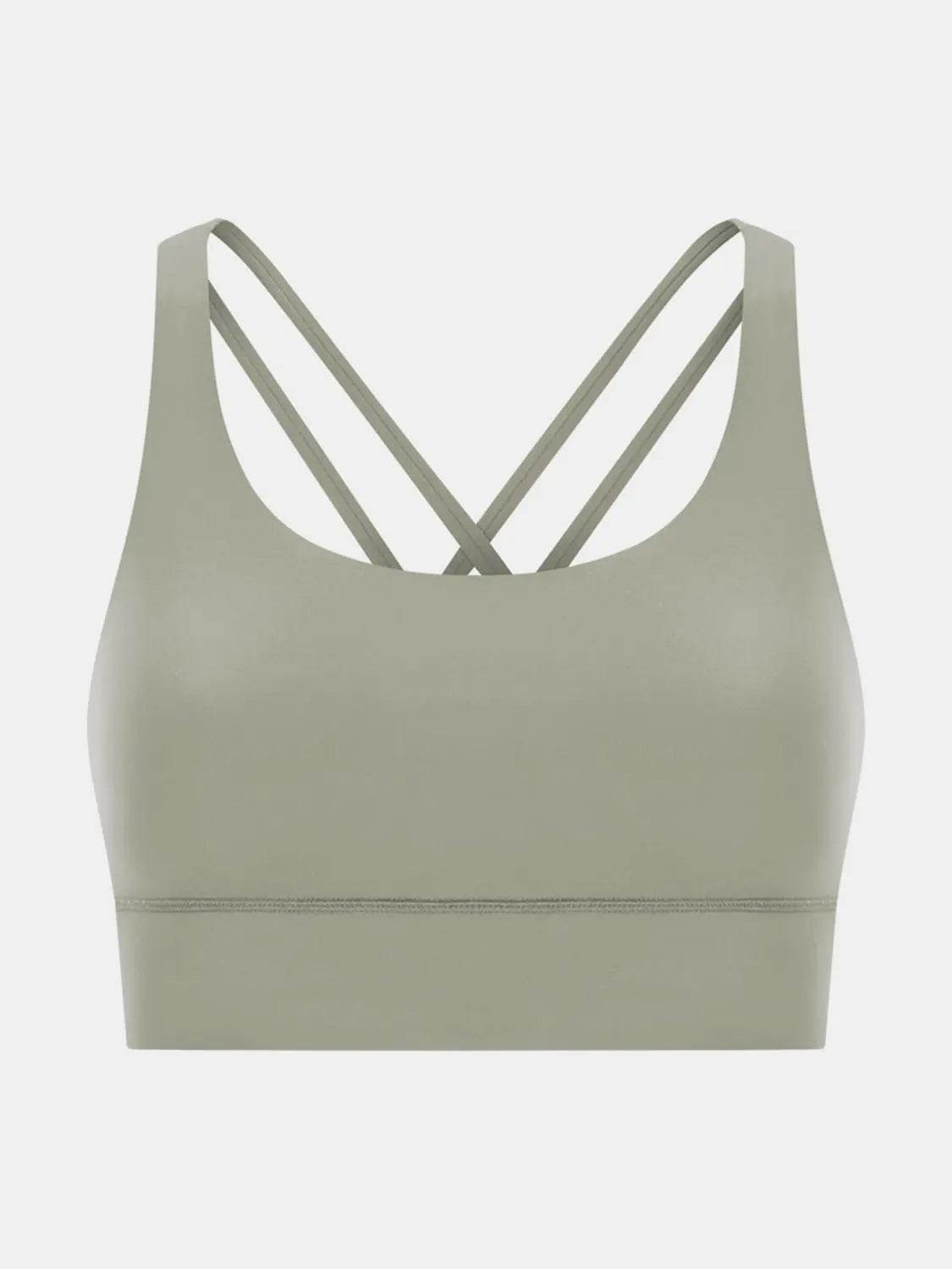 Millennia Crisscross Scoop Neck Active Tank - Velveta Studio