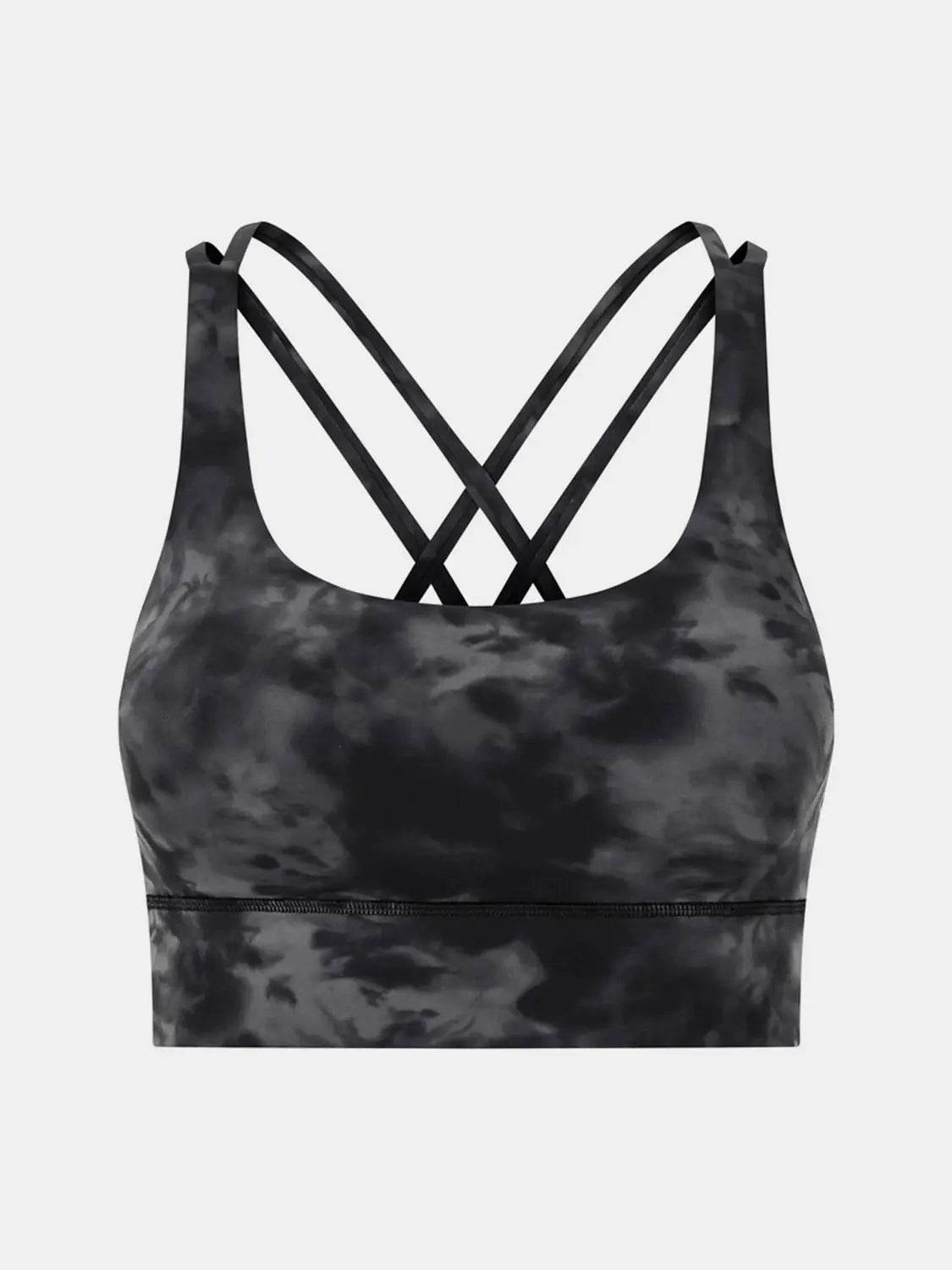 Millennia Crisscross Scoop Neck Active Tank - Velveta Studio