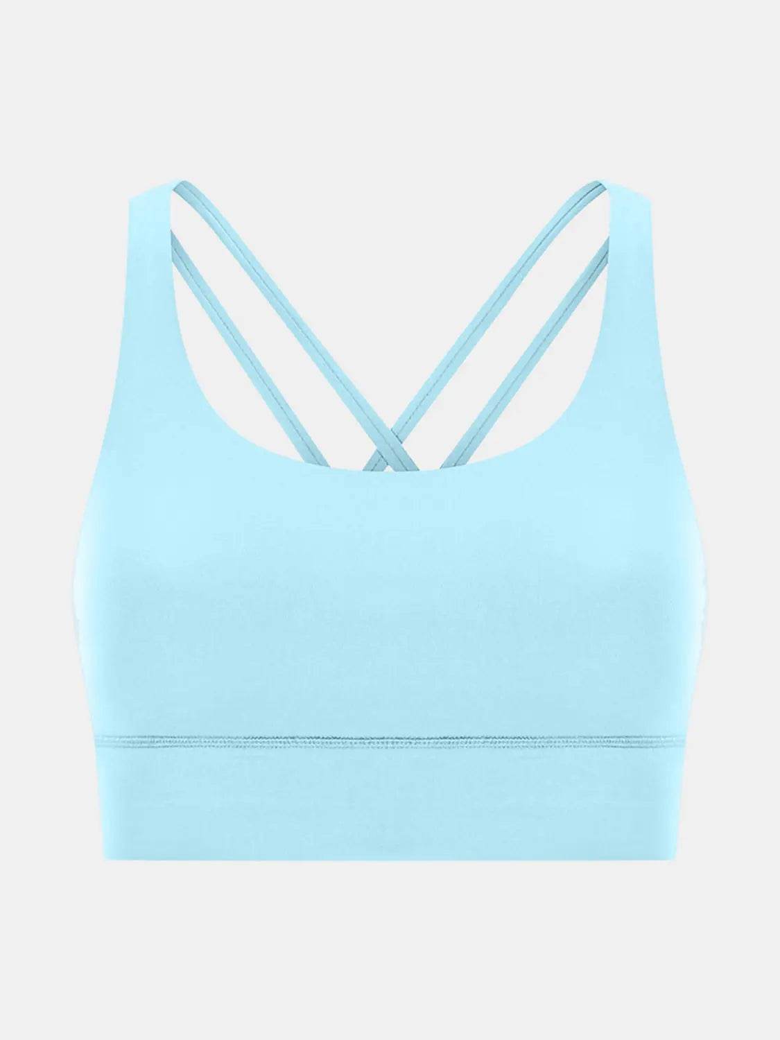 Millennia Crisscross Scoop Neck Active Tank - Velveta Studio