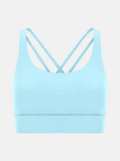 Millennia Crisscross Scoop Neck Active Tank - Velveta Studio