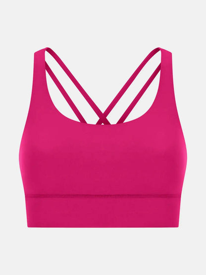 Millennia Crisscross Scoop Neck Active Tank - Velveta Studio