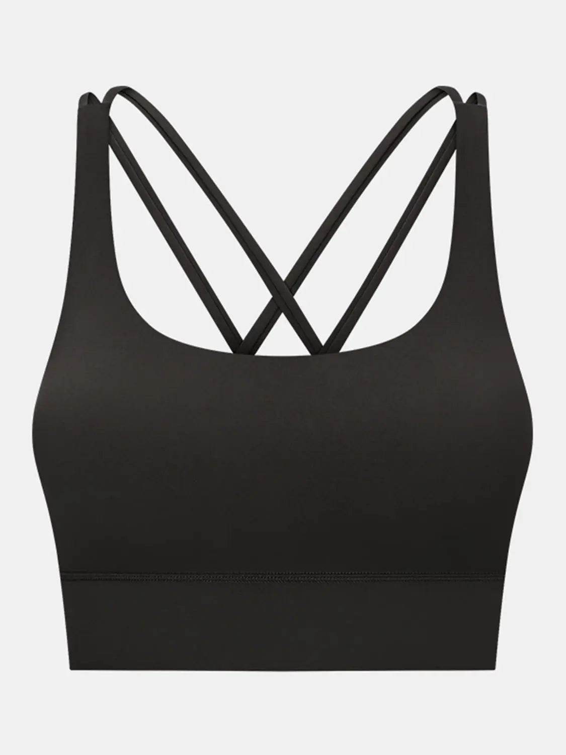 Millennia Crisscross Scoop Neck Active Tank - Velveta Studio