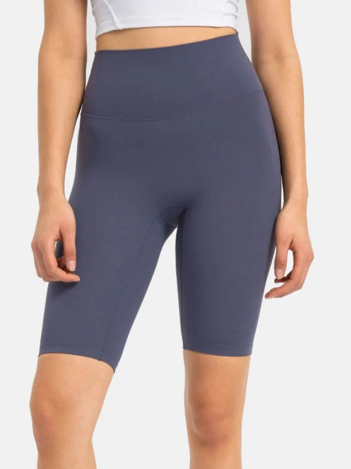 Millennia High Rise Wide Waistband Active Shorts - Velveta Studio