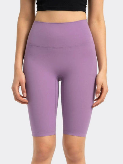 Millennia High Rise Wide Waistband Active Shorts - Velveta Studio