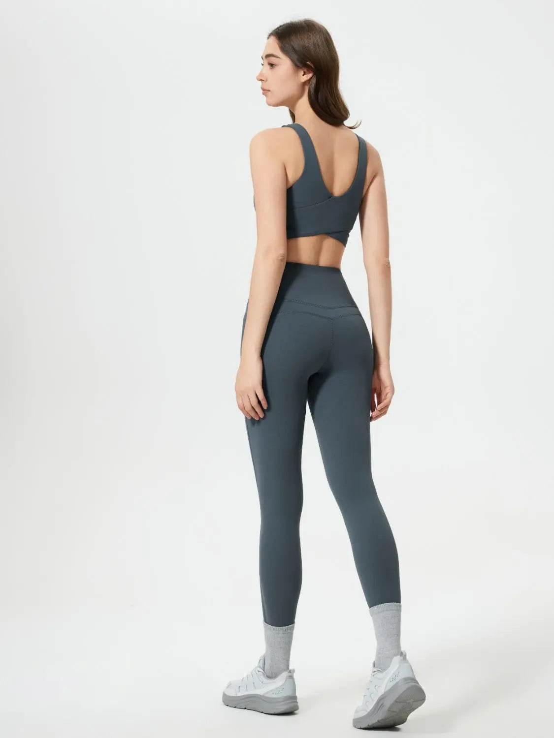 Millennia Wide Waistband Active Leggings - Velveta Studio