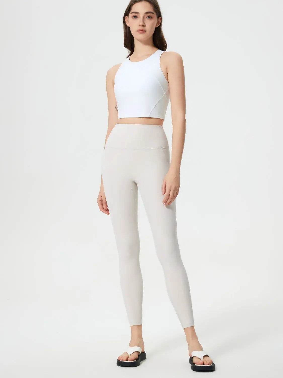 Millennia Wide Waistband Active Leggings - Velveta Studio
