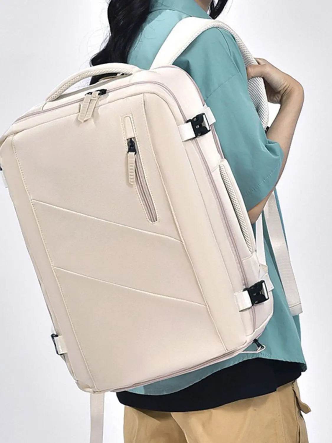 Oxford Cloth Adjustable Straps Backpack Bag - Velveta Studio