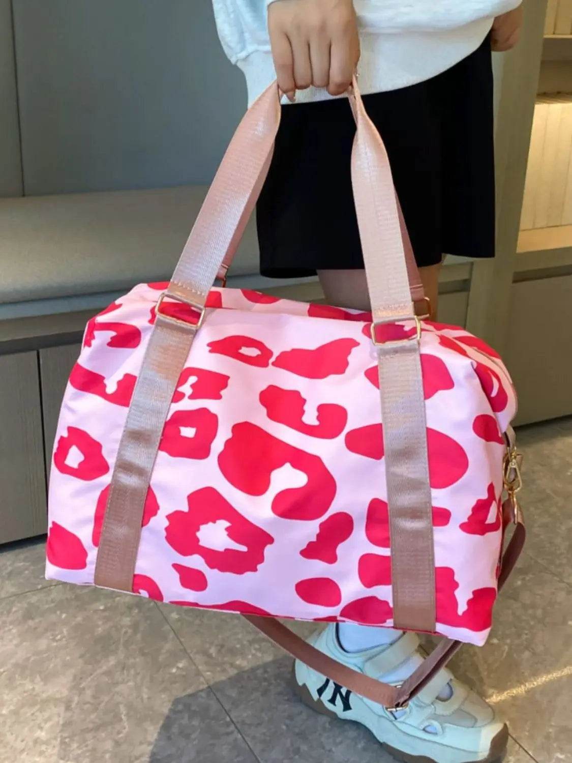 Oxford Cloth Leopard 2-Piece Bag Set - Velveta Studio