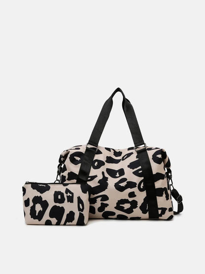 Oxford Cloth Leopard 2-Piece Bag Set - Velveta Studio