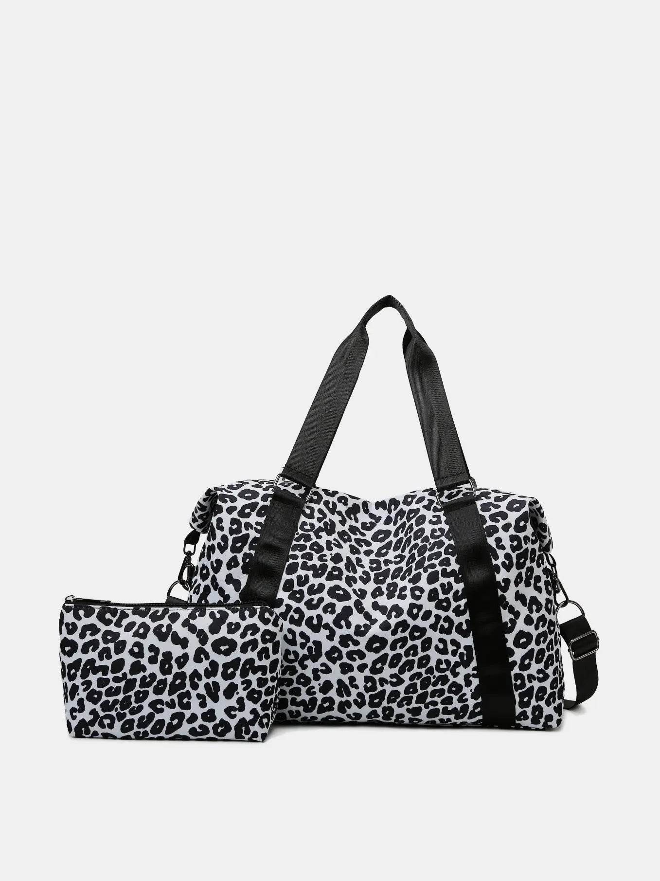 Oxford Cloth Leopard 2-Piece Bag Set - Velveta Studio