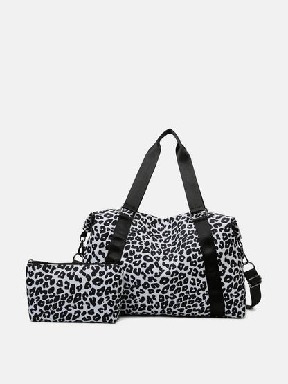 Oxford Cloth Leopard 2-Piece Bag Set - Velveta Studio