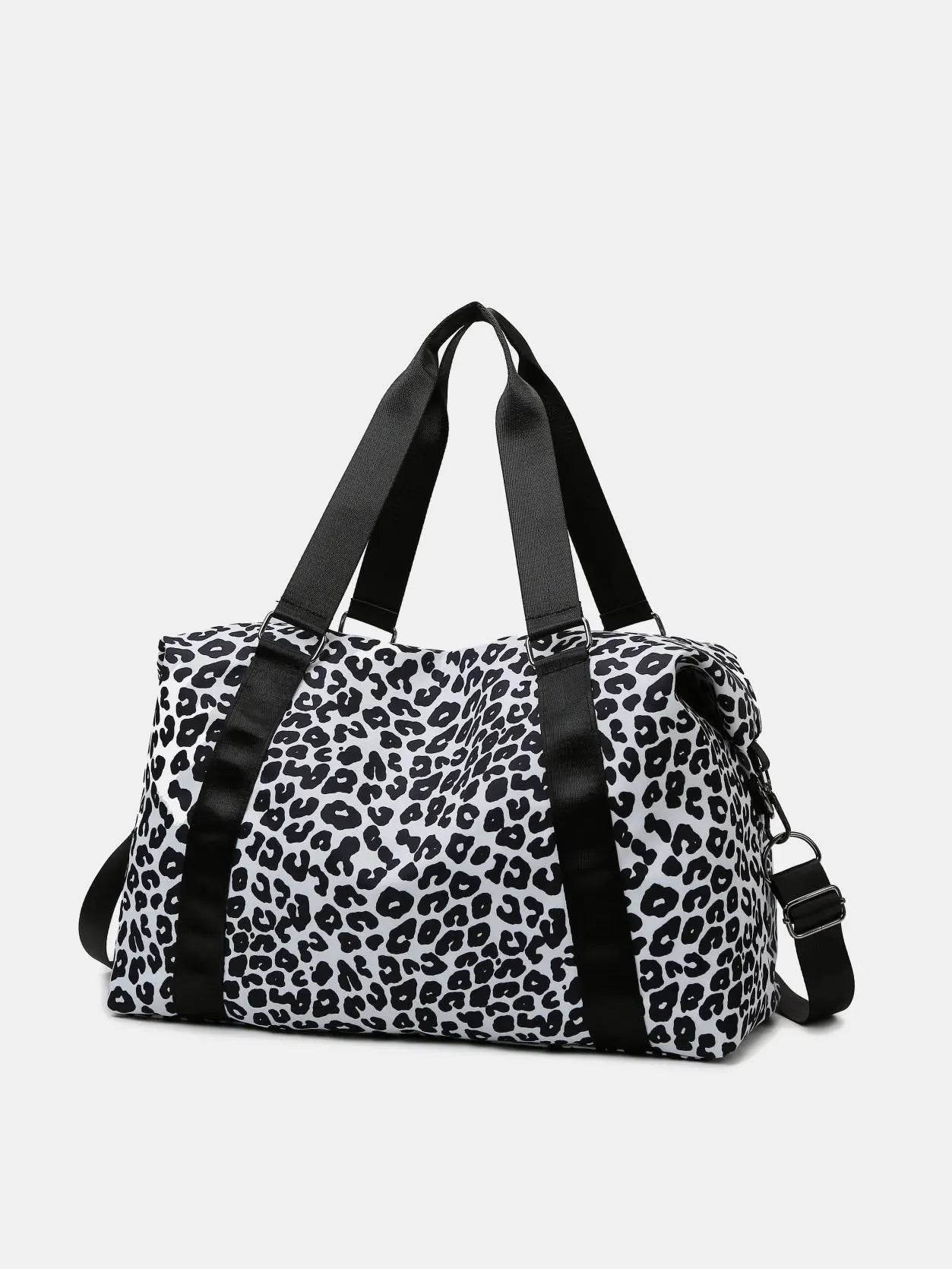 Oxford Cloth Leopard 2-Piece Bag Set - Velveta Studio